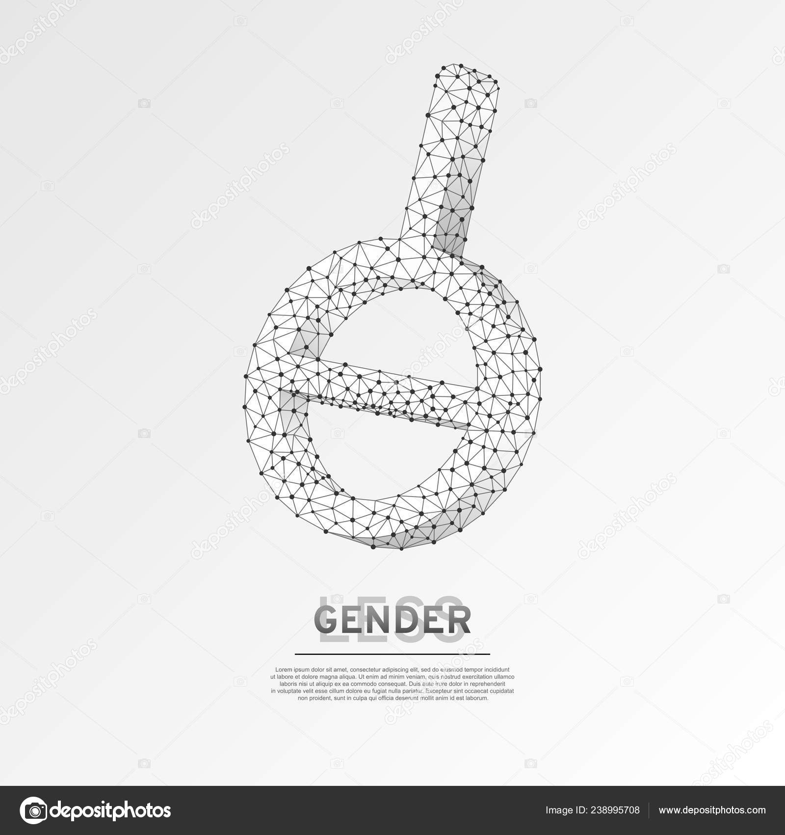 Agender Asexual Symbol Wireframe Digital 3d Illustration Low Poly Neutrally Genderless People Concept On White Background Abstract Vector Polygonal Origami Style Lgbt Sign Rgb Color Mode Vector Image By C Nosferatys19 Gmail Com
