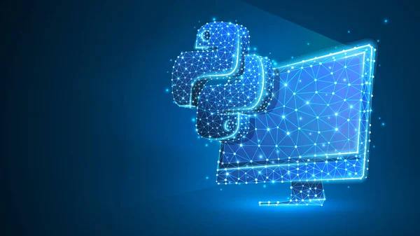 Python (Пітон, Пайтон) - мова програмування, логотип, компютер