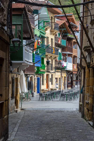 Açık Oturma Pasai Donibane Spanya Tarihi Binalar — Stok fotoğraf