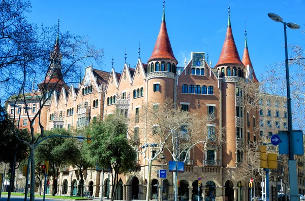 Bonito Edificio Barrio Barcelona España —  Fotos de Stock