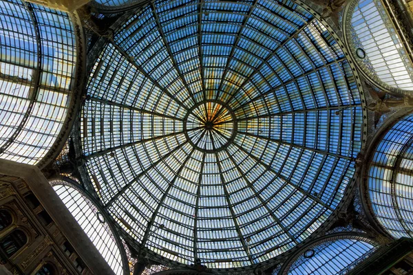 Cúpula Galleria Umberto Centro Nápoles Italia — Foto de Stock