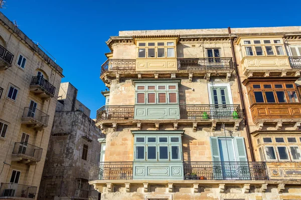 Old Historic Architecture Valletta Malta — Stock Photo, Image