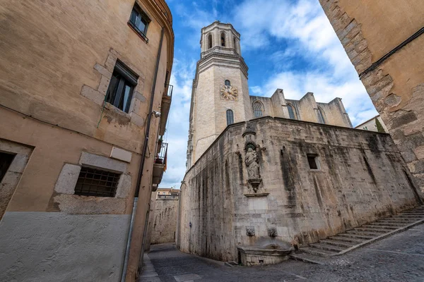 Δείτε τον καθεδρικό ναό της Girona — Φωτογραφία Αρχείου