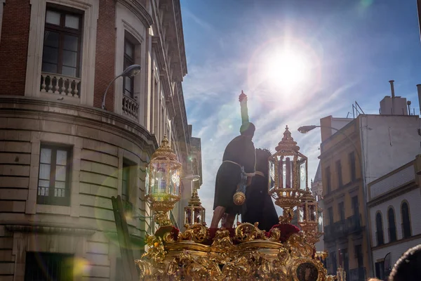 Heliga veckan Procession i Sevilla, Spanien — Stockfoto