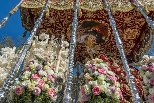 Vergine Maria in processione pasquale — Foto Stock