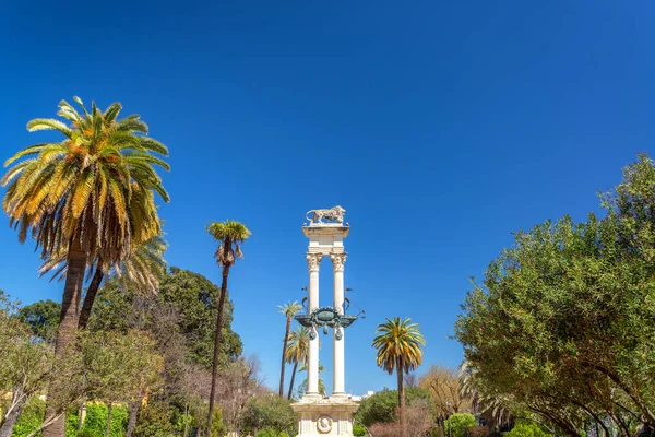 Monumento a Colombo a Siviglia, Spagna — Foto Stock