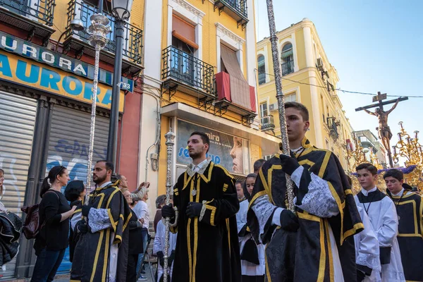 Heliga veckan Procession i Sevilla, Spanien — Stockfoto