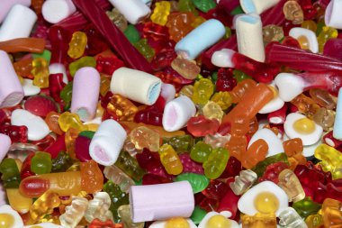 bir şeker karışımı-yakın-up Tatlılar yakın çekim