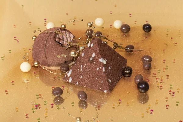 Βελγική μους σοκολάτας κέικ — Φωτογραφία Αρχείου