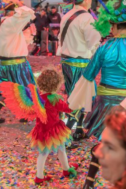 insanlar celebra için vinaros, sokaklarında kostümleri giyinme