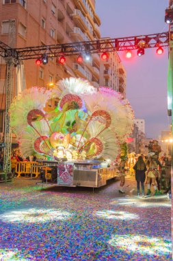 insanlar celebra için vinaros, sokaklarında kostümleri giyinme