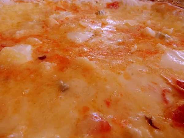 Close up pizza italiana tradicional — Fotografia de Stock