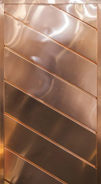 Copper big roof tiles. Large copper surface for interior and exterior.