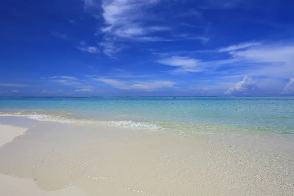 Prachtig Uitzicht Van Tropische Landschap Wit Zand Strand Turquoise Water — Stockfoto