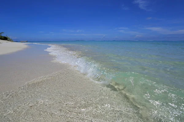 Amazing Tropical Landscape View White Sand Beach Turquoise Water Blue — Stock Photo, Image