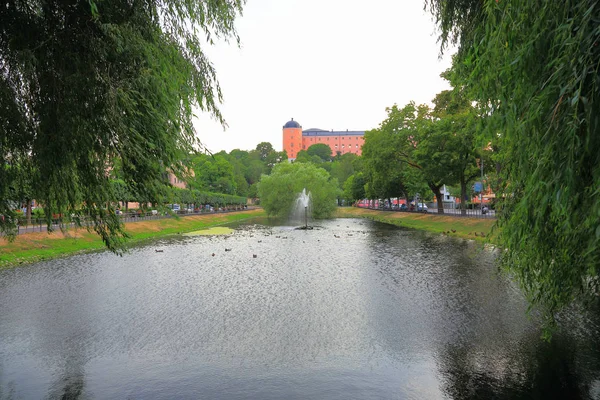 Splendida Vista Sul Castello Storico Uppsala Svezia Europa Sightseeng Concetto — Foto Stock