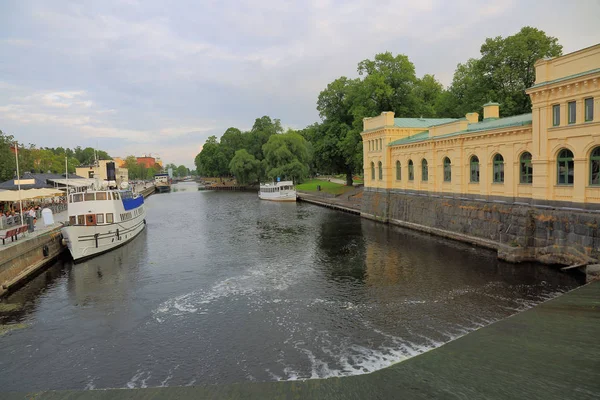 Beautiful View Uppsala River Side Beautiful Summer Day Beautiful Landscape — Stock Photo, Image