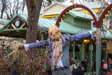 Cadılar Bayramı kutlama için güzel geleneksel dekoratif öğeler. Güzel Cadılar Bayramı arka planlar.