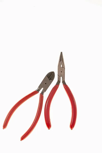 Beautiful Hobby Snipe Nose Pliers Side Cutters Isolated White Background — Stock Photo, Image