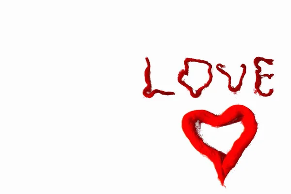 Ich Liebe Deinen Hintergrund Rot Auf Weiß Valentinstag Hintergrund Postkarte — Stockfoto
