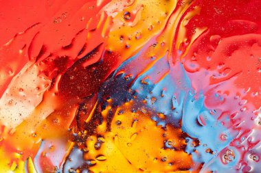 Kırmızı, turuncu, mavi, siyah, sarı renkli soyut tasarım, doku. Güzel arka planlar.