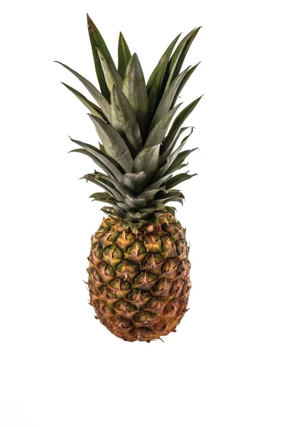 Ananas Gyümölcs Elszigetelt Közelről Kilátás Friss Gyümölcsök Háttérrel Egészséges Táplálkozás — Stock Fotó