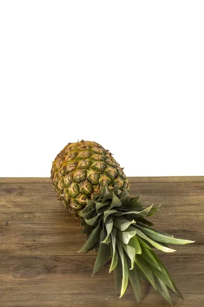 Ananas Fruta Isolada Vista Perto Fundos Frutas Frescas Alimentação Saudável — Fotografia de Stock