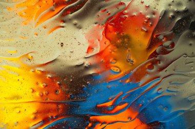 Kırmızı, mavi, turuncu, siyah, sarı renkli soyut tasarım, doku. Güzel arka planlar.