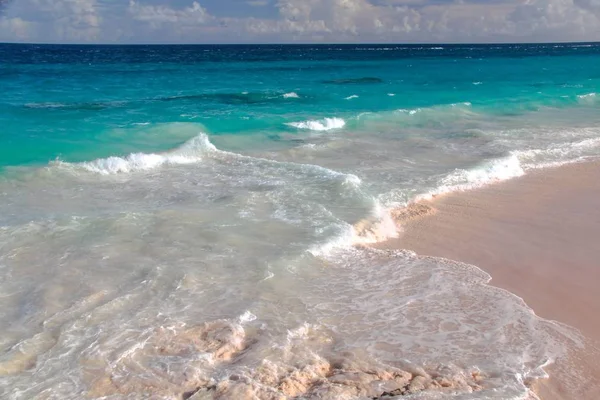 Bermuda Tyrkysová Voda Atlantického Oceánu Modrá Obloha Fantastický Výhled Pláž — Stock fotografie