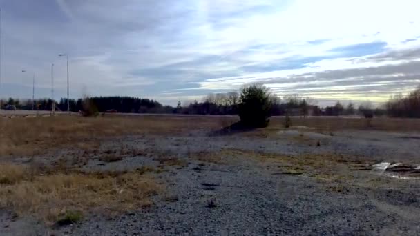 Amazing Drone Uitzicht Prachtige Landschap Lente Prachtige Winter Achtergronden Europa — Stockvideo
