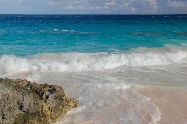Bermudas Água Azul Turquesa Oceano Atlântico Céu Azul Fantástica Vista — Fotografia de Stock