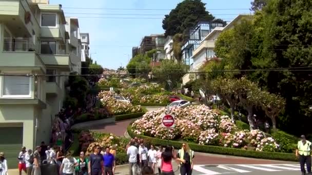 Superbe Vue Sur Paysage San Francisco Rue San Lombarde Francisco — Video