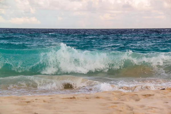 Bermuda Atlanti Óceán Kék Türkizkék Vize Fantasztikus Kilátás Strandra Gyönyörű — Stock Fotó
