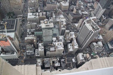 Manhattan.New York.Usa.Beautiful arka plan üzerinde Ariel görünümü.