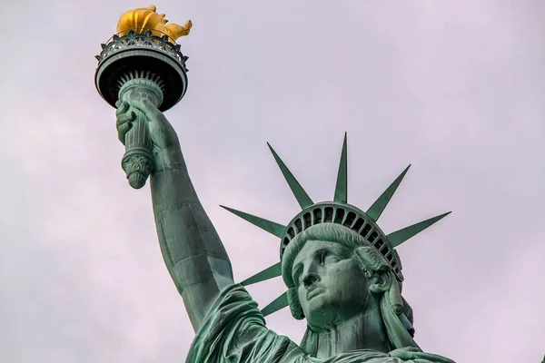 Nice View Isolated Statue Liberty New York Beautiful Backgrounds — Stock Photo, Image