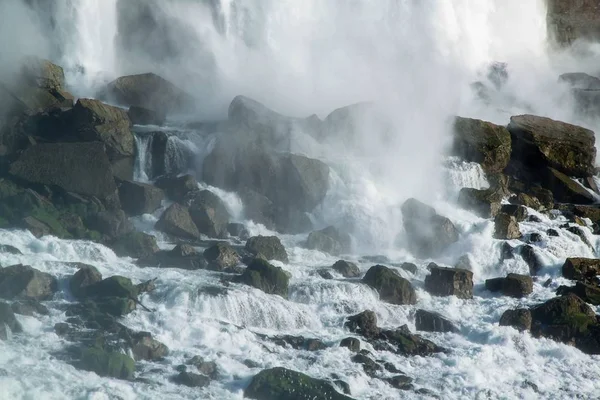 Niagara Falls Horseshoe Ontario Kanada Gyönyörű Vízesés Háttere — Stock Fotó