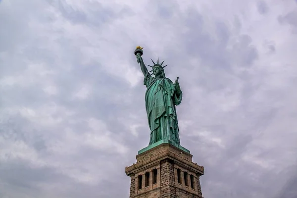 Schöne Aussicht Auf Isolierte Freiheitsstatue New York Schöne Hintergründe — Stockfoto