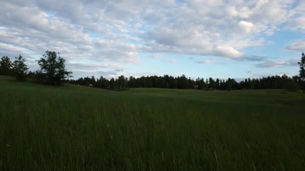 Bela Paisagem Natural Vista Sobre Lapso Tempo Curto Europa Suécia — Vídeo de Stock