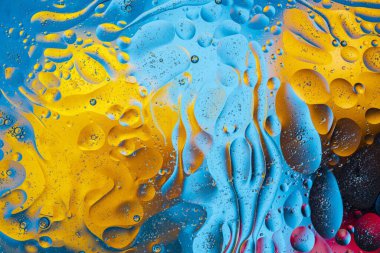 Mavi, siyah, sarı renkli soyut tasarım, doku. Güzel soyut arkaplanlar.