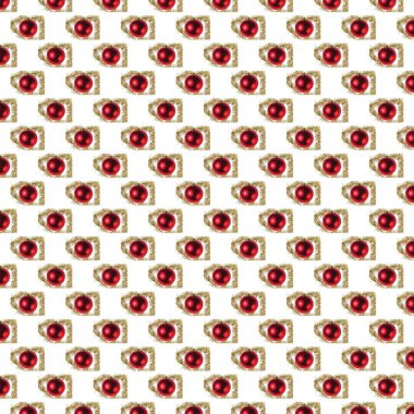 Beyaz arka planda izole edilmiş noel dekorasyonunun yakın görüntüsü. Kartpostal Güzel Noel geçmişleri.