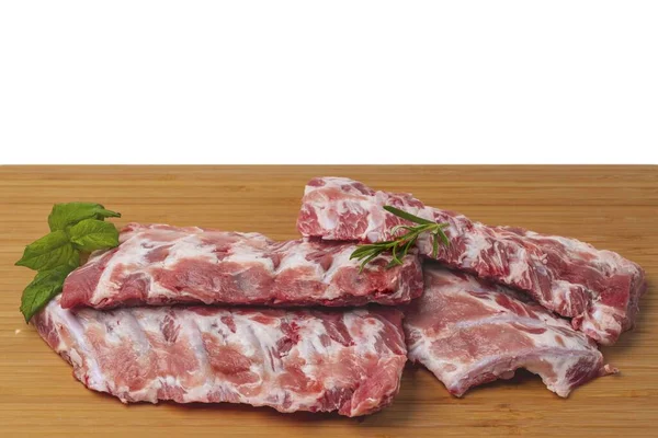 돼지고기 갈빗대를 가까이 요리와 음식의 — 스톡 사진