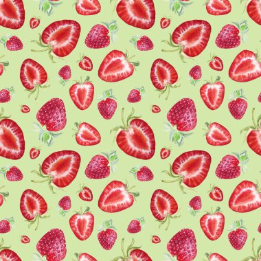 Banner çilek, olgun çilek, boyalı olarak suluboya ile. Menüler, gıda illüstrasyonlar, gıda, kozmetik, davetiyeler ve çok daha fazlası için uygundur.