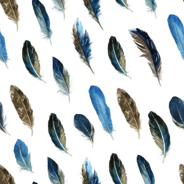 Tüyler ile Dikişsiz desen. Suluboya, mürekkep ve kalem ile çizilmiş. Kumaş, kağıt, kartlar, davetiyeler, zarflar için, tarihi ve diğer.