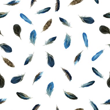 Tüyler ile Dikişsiz desen. Suluboya, mürekkep ve kalem ile çizilmiş. Kumaş, kağıt, kartlar, davetiyeler, zarflar için, tarihi ve diğer.