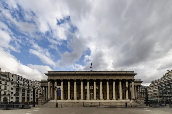 Global Outdoor View Former Paris Stock Exchange Massive Building Blue — Stock Photo, Image