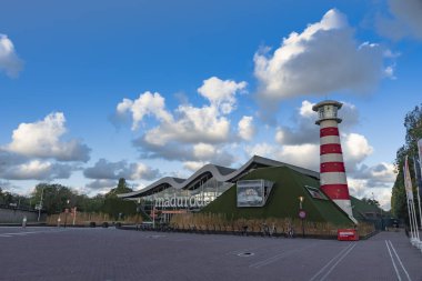 Lahey, 2 Kasım 2018 - Madurodam minyatür görünümünü açık, en net bulutlu ve güneşli bir gün altında Hollandalı anıtların gösterir park