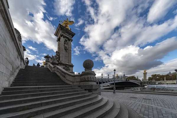Paris Fransa Citie Ada Çevreleyen Seine Nehri Nin Üstten Görünüm — Stok fotoğraf