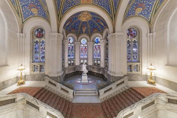 Hague December 2018 Stairs Main Hall Peace Palace Seat International — Stock Photo, Image