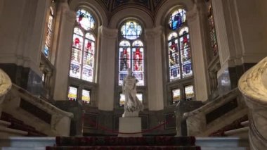 Lahey, 2 Temmuz 2018 - barış Sarayı, Uluslararası Adalet Divanı, Birleşmiş Milletler asıl yargı organı koltuk Main Hall merdiven