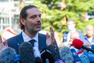 LEIDSCHENDAM, 18 Ağustos 2020 - Lübnan eski Başbakanı Saad Hariri, Lübnan Özel Mahkemesi 'nin babası Rafik Hariri suikastı hakkındaki kararını yorumladı